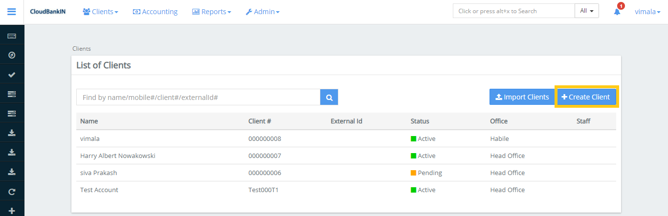 Create Client