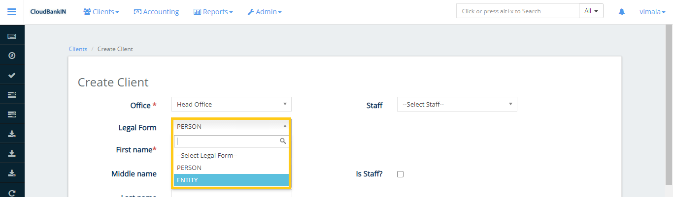 Create Client